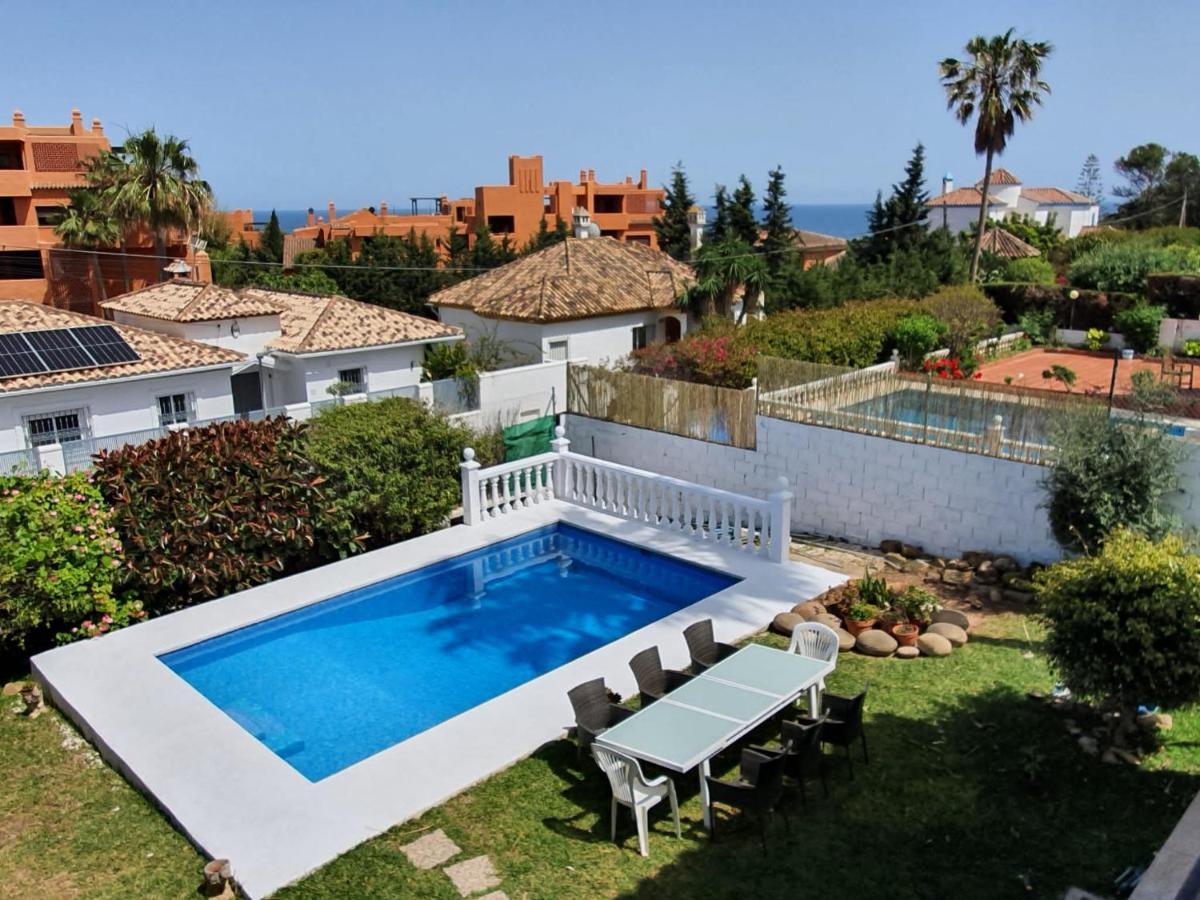 Beautiful 5 Bedroom Villa, Sea Views, Private Pool, Estepona Newly Refurbished Kültér fotó